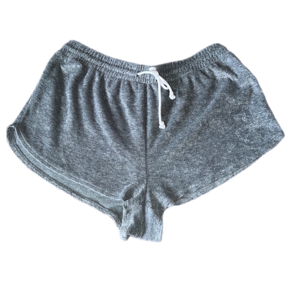 Forever 21 Shorts Womens Small Gray Pull On Stretch With Adjustable Tie